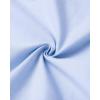 Alimens & Gentle Boys Long Sleeve Solid Button Down Oxford Shirt Collared Cotton Top with Chest Pocket(Light Blue)