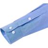 Alimens & Gentle Boys Long Sleeve Solid Button Down Oxford Shirt Collared Cotton Top with Chest Pocket(Ultramarine)