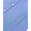 Alimens & Gentle Boys Long Sleeve Solid Button Down Oxford Shirt Collared Cotton Top with Chest Pocket(Ultramarine)