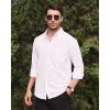 Alimens & Gentle Boys Long Sleeve Solid Button Down Oxford Shirt Collared Cotton Top with Chest Pocket(White)