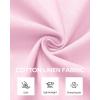 Alimens & Gentle Linen Shirts for Men Long Sleeve Casual Cotton Button Down Shirts Summer Beach Wedding Tops with Pocket(Pink)