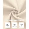 Alimens & Gentle Linen Shirts for Men Long Sleeve Casual Cotton Button Down Shirts Summer Beach Wedding Tops with Pocket(Tan)
