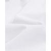Alimens & Gentle Men’s Cotton Linen Shirts Long Sleeve Button Down Shirt Band Collar Beach Shirts(All White)