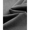 Alimens & Gentle Men’s Cotton Linen Shirts Long Sleeve Button Down Shirt Band Collar Beach Shirts(Brownish Gray)