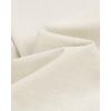 Alimens & Gentle Men’s Cotton Linen Shirts Long Sleeve Button Down Shirt Band Collar Beach Shirts(Creamy White)