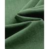 Alimens & Gentle Men’s Cotton Linen Shirts Long Sleeve Button Down Shirt Band Collar Beach Shirts(Dark Green)