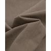Alimens & Gentle Men’s Cotton Linen Shirts Long Sleeve Button Down Shirt Band Collar Beach Shirts(Khaki)