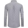 Alimens & Gentle Men’s Cotton Stripe Button Down Shirts Long Sleeve Regular Fit Dress Shirts(Black Stripe)