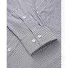 Alimens & Gentle Men’s Cotton Stripe Button Down Shirts Long Sleeve Regular Fit Dress Shirts(Black Stripe)