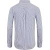 Alimens & Gentle Men’s Cotton Stripe Button Down Shirts Long Sleeve Regular Fit Dress Shirts(Blue Stripe)