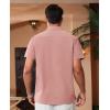 Alimens & Gentle Mens Cuban Guayabera Shirts Short Sleeve Button Down Shirts for Men Summer Beach Wedding(Deep Pink)