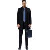 Alimens & Gentle Mens Dress Shirts 4-Way Stretch Long Sleeve Collared Casual Solid Wedding Dating Button Down Shirt(Black)