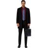 Alimens & Gentle Mens Dress Shirts 4-Way Stretch Long Sleeve Collared Casual Solid Wedding Dating Button Down Shirt(Burgundy)
