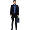 Alimens & Gentle Mens Dress Shirts 4-Way Stretch Long Sleeve Collared Casual Solid Wedding Dating Button Down Shirt(Dark Blue)