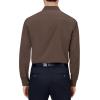 Alimens & Gentle Mens Dress Shirts 4-Way Stretch Long Sleeve Collared Casual Solid Wedding Dating Button Down Shirt(Dark Khaki)