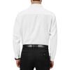 Alimens & Gentle Mens Dress Shirts 4-Way Stretch Long Sleeve Collared Casual Solid Wedding Dating Button Down Shirt(Ivory)