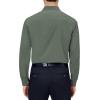 Alimens & Gentle Mens Dress Shirts 4-Way Stretch Long Sleeve Collared Casual Solid Wedding Dating Button Down Shirt(Light Green)