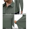 Alimens & Gentle Mens Dress Shirts 4-Way Stretch Long Sleeve Collared Casual Solid Wedding Dating Button Down Shirt(Light Green)
