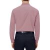 Alimens & Gentle Mens Dress Shirts 4-Way Stretch Long Sleeve Collared Casual Solid Wedding Dating Button Down Shirt(Mauve)