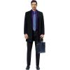 Alimens & Gentle Mens Dress Shirts 4-Way Stretch Long Sleeve Collared Casual Solid Wedding Dating Button Down Shirt(Purple)