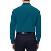 Alimens & Gentle Mens Dress Shirts 4-Way Stretch Long Sleeve Collared Casual Solid Wedding Dating Button Down Shirt(Turquoise)