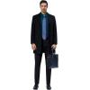 Alimens & Gentle Mens Dress Shirts 4-Way Stretch Long Sleeve Collared Casual Solid Wedding Dating Button Down Shirt(Turquoise)
