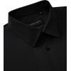Alimens & Gentle Mens Dress Shirts Long Sleeve 4 Way Stretch Solid Collared Button Down Shirt Regular Fit Formal Business(Black)