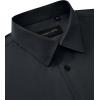 Alimens & Gentle Mens Dress Shirts Long Sleeve 4 Way Stretch Solid Collared Button Down Shirt Regular Fit Formal Business(Dark Grey)