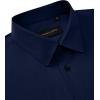 Alimens & Gentle Mens Dress Shirts Long Sleeve 4 Way Stretch Solid Collared Button Down Shirt Regular Fit Formal Business(Navy Blue)