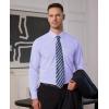 Alimens & Gentle Mens Dress Shirts Long Sleeve Button Down Shirt Men Wrinkle Free Contrast Collar Shirts(Lavender)