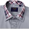 Alimens & Gentle Men’s Dress Shirts Long Sleeve Stretch Wrinkle-Free Regular Fit Business Casual Button Down Shirt(Flex Grey)