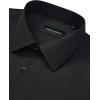 Alimens & Gentle Men’s Dress Shirts Long Sleeve Wrinkle Free Stretch Solid Formal Business Button Down Shirts(Black)