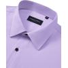 Alimens & Gentle Men’s Dress Shirts Long Sleeve Wrinkle Free Stretch Solid Formal Business Button Down Shirts(Lavender)