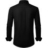 Alimens & Gentle Men’s Dress Shirts Long Sleeve Wrinkle-Free Stretch Shirts Solid Formal Button Down Shirt Wedding Dating