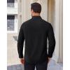 Alimens & Gentle Mens Dress Shirts Stretch Solid Wrinkle Free Button Down Shirt Casual Business Wedding Button Up Shirt(Black)