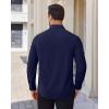 Alimens & Gentle Mens Dress Shirts Stretch Solid Wrinkle Free Button Down Shirt Casual Business Wedding Button Up Shirt(Navy Blue)