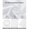 Alimens & Gentle Mens Linen Shirts Short Sleeve Button Down Shirts Wrinkle Free Casual Vacation Beach Summer Tops(White Linen)