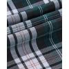 Alimens & Gentle Mens Long Sleeve Dress Shirt Button Down Shirts with Pockets Regular Business Office Casual Plaid Shirt(Black Green Grey Plaid)