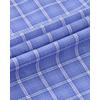 Alimens & Gentle Mens Long Sleeve Dress Shirt Button Down Shirts with Pockets Regular Business Office Casual Plaid Shirt(Blue Gingham)