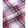 Alimens & Gentle Mens Long Sleeve Dress Shirt Button Down Shirts with Pockets Regular Business Office Casual Plaid Shirt(Red Black Plaid)