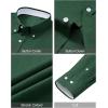 Alimens & Gentle Men’s Oxford Shirt Long Sleeve Button Down Shirt Casual Stretch Wedding Dress Shirt with Pocket(Green)