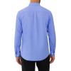 Alimens & Gentle Mens Oxford Shirts Stretch Long Sleeve Dress Shirt for Men Casual Business Work Solid Button Down Shirts(Blue)