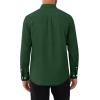 Alimens & Gentle Mens Oxford Shirts Stretch Long Sleeve Dress Shirt for Men Casual Business Work Solid Button Down Shirts(Green)