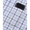 Alimens & Gentle Mens Plaid Short Sleeve Button Down Shirts Cotton Regular Fit Casual Gingham Shirts(Black Blue Check)