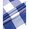 Alimens & Gentle Mens Plaid Short Sleeve Button Down Shirts Cotton Regular Fit Casual Gingham Shirts(Blue Buffalo)