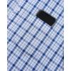 Alimens & Gentle Mens Plaid Short Sleeve Button Down Shirts Cotton Regular Fit Casual Gingham Shirts(Blue Navy Plaid)