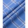 Alimens & Gentle Mens Plaid Short Sleeve Button Down Shirts Cotton Regular Fit Casual Gingham Shirts(Blue Plaid)