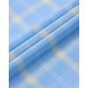 Alimens & Gentle Mens Plaid Short Sleeve Button Down Shirts Cotton Regular Fit Casual Gingham Shirts(Blue Yellow Plaid)