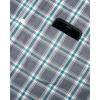Alimens & Gentle Mens Plaid Short Sleeve Button Down Shirts Cotton Regular Fit Casual Gingham Shirts(Grey Green Plaid)