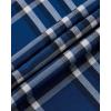 Alimens & Gentle Mens Plaid Short Sleeve Button Down Shirts Cotton Regular Fit Casual Gingham Shirts(Navy White Check)